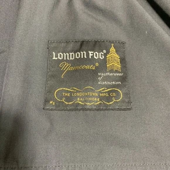 London Fog Maincoats Trench Men's Size 40 Reg Black Removable Liner VTG No Hood - Picture 4 of 6